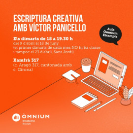 BCN Eixample - Aula literària: Escriptura creativa amb Víctor Panicello
