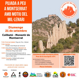 Incripció a la "Pujada a Montserrat amb motiu del mil·lenari"