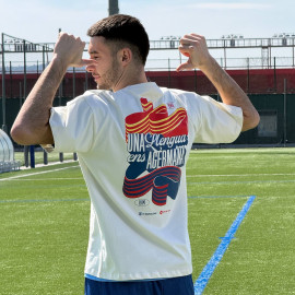 Samarreta Una llengua ens agermana FCB ÒC