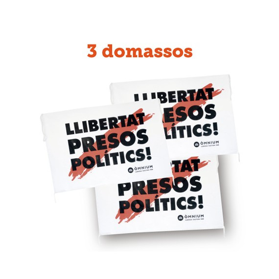 Pack 1 - 3 domassos "Llibertat presos polítics" Pack 1 - 3 domassos "Llibertat presos polítics"